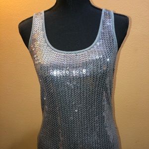 Express Sexy basic sequin tank